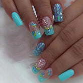 24pcs/Set Press On Nails W508
